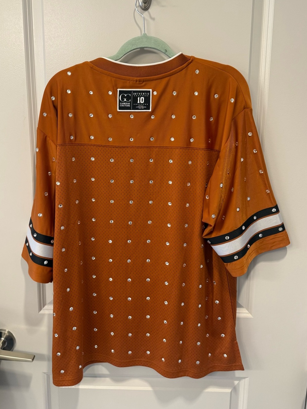 NWT Texas Longhorns Rhinestone Jersey by Soho x Gameday Couture - Picture 3 of 4